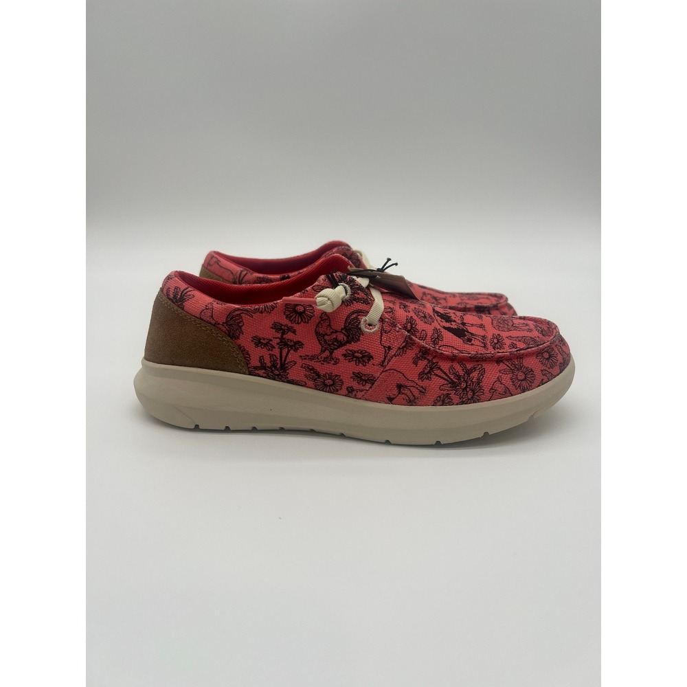 Ariat Hilo Coral Livestock Dark Tan Suede Loafers Womens 6.5 10050926 NEW